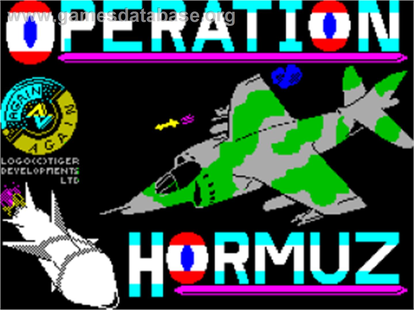 Operation Hormuz - Sinclair ZX Spectrum - Artwork - Title Screen