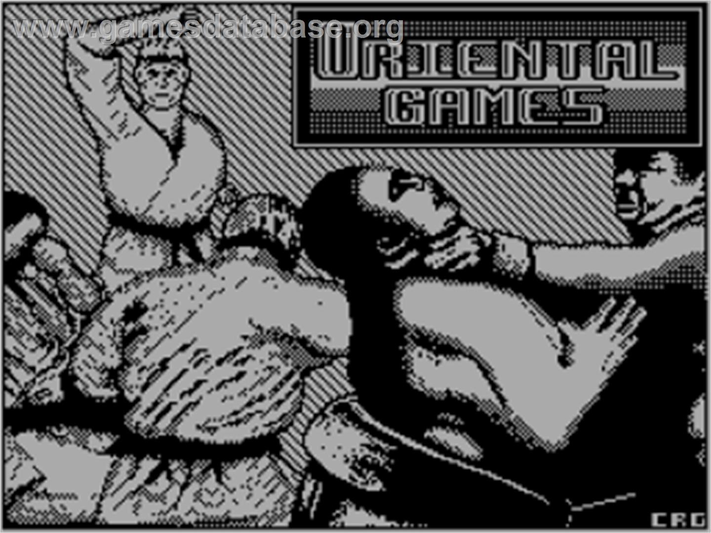 Oriental Games - Sinclair ZX Spectrum - Artwork - Title Screen