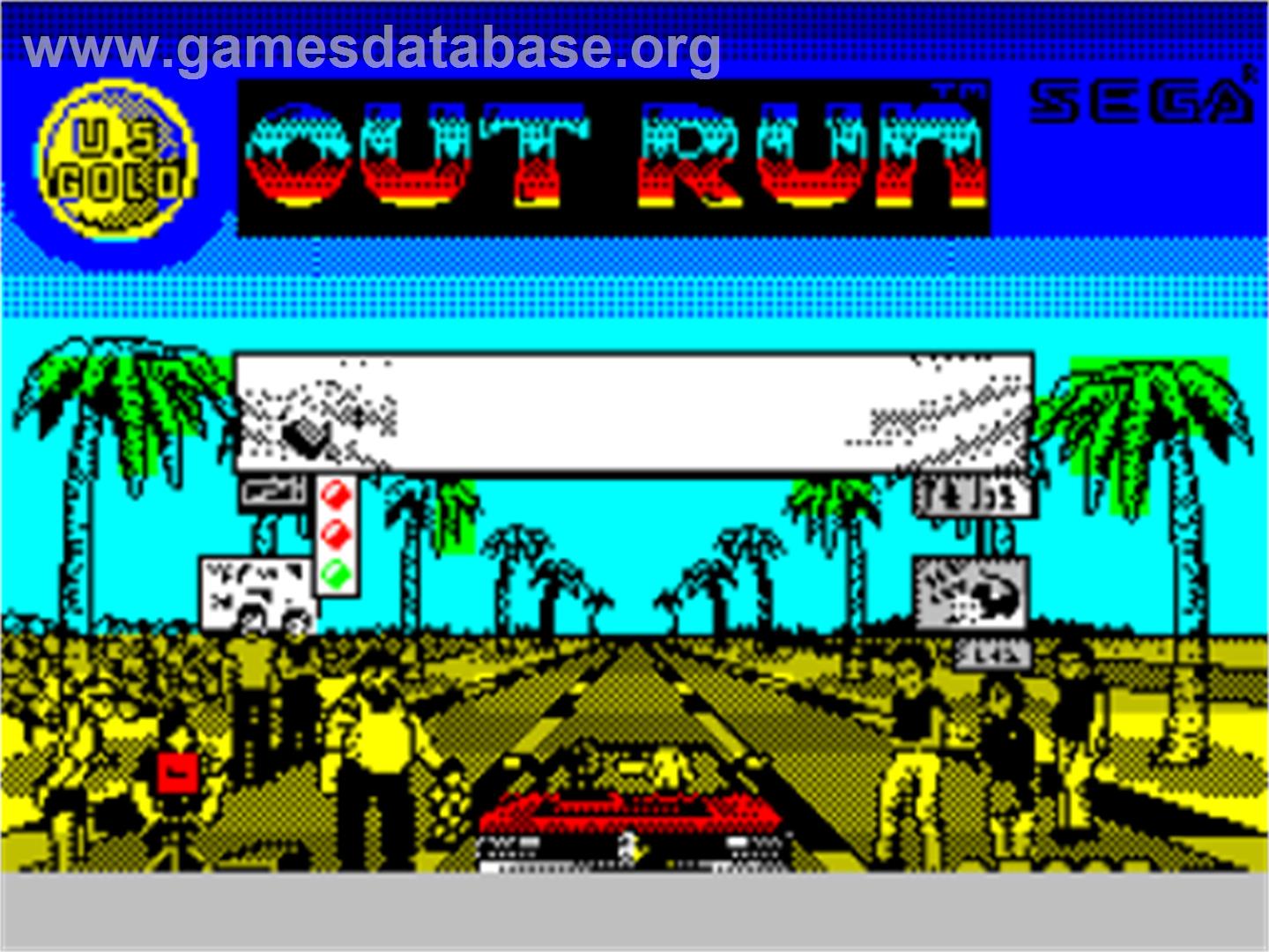 Out Run - Sinclair ZX Spectrum - Artwork - Title Screen