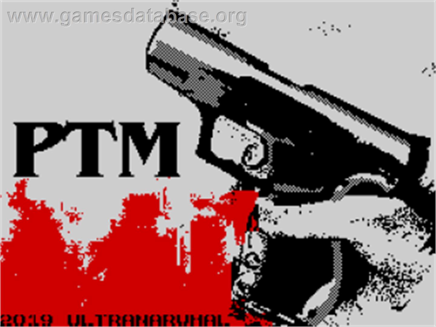 PTM - Sinclair ZX Spectrum - Artwork - Title Screen