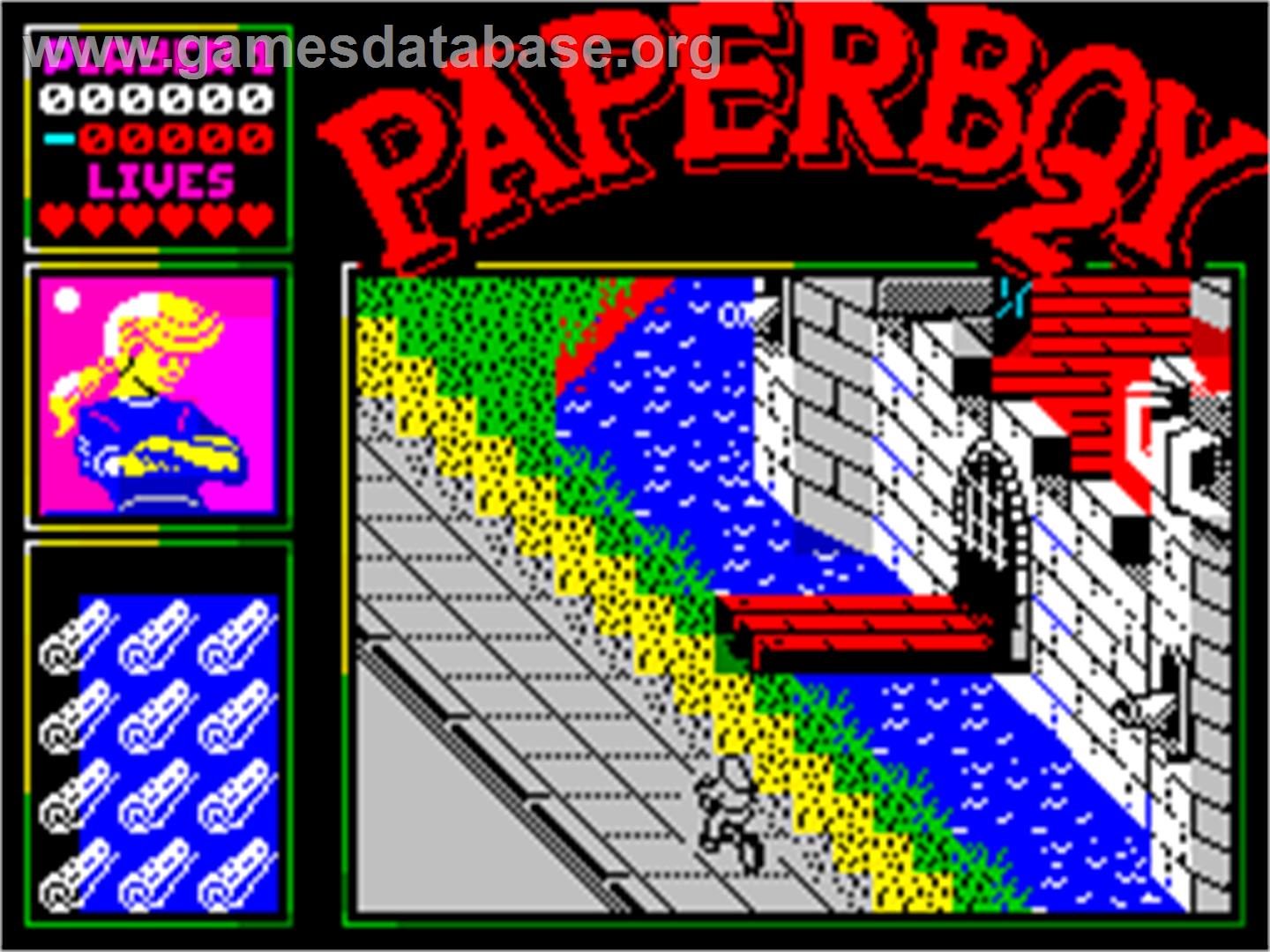 Paperboy 2 - Sinclair ZX Spectrum - Artwork - Title Screen