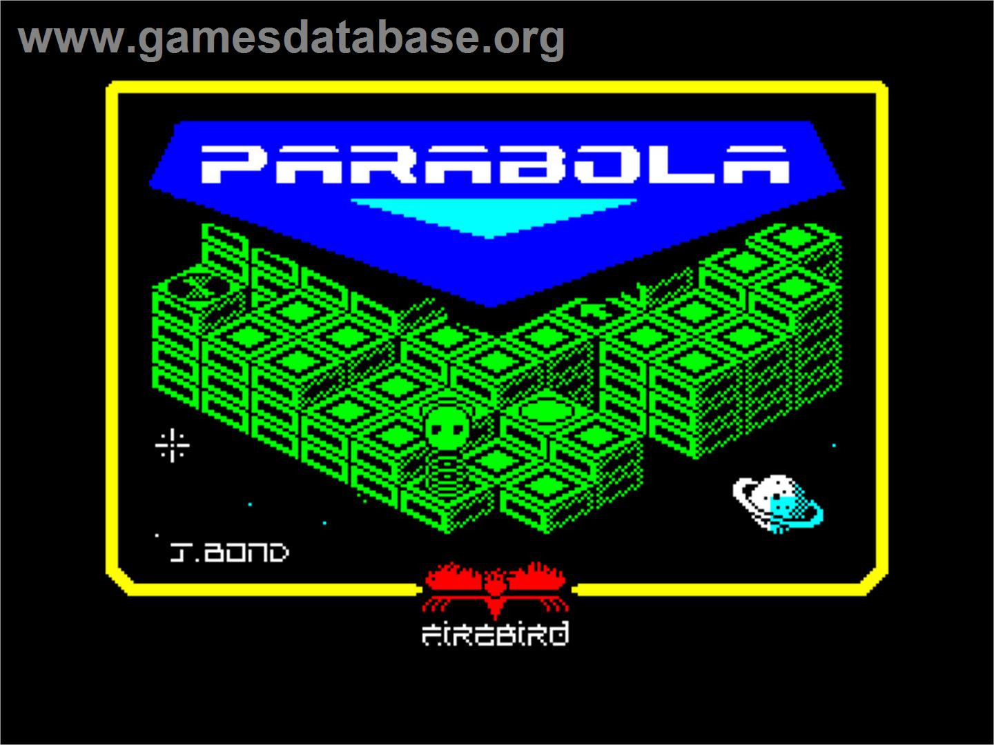 Parabola - Sinclair ZX Spectrum - Artwork - Title Screen