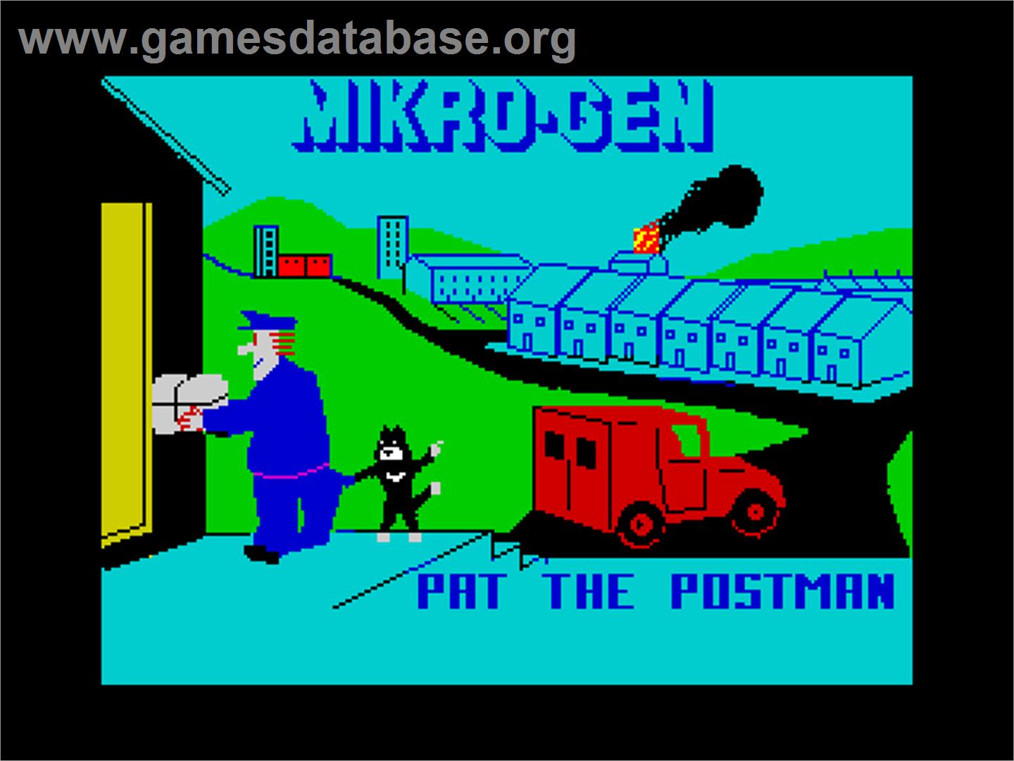 Pat The Postman - Sinclair ZX Spectrum - Artwork - Title Screen