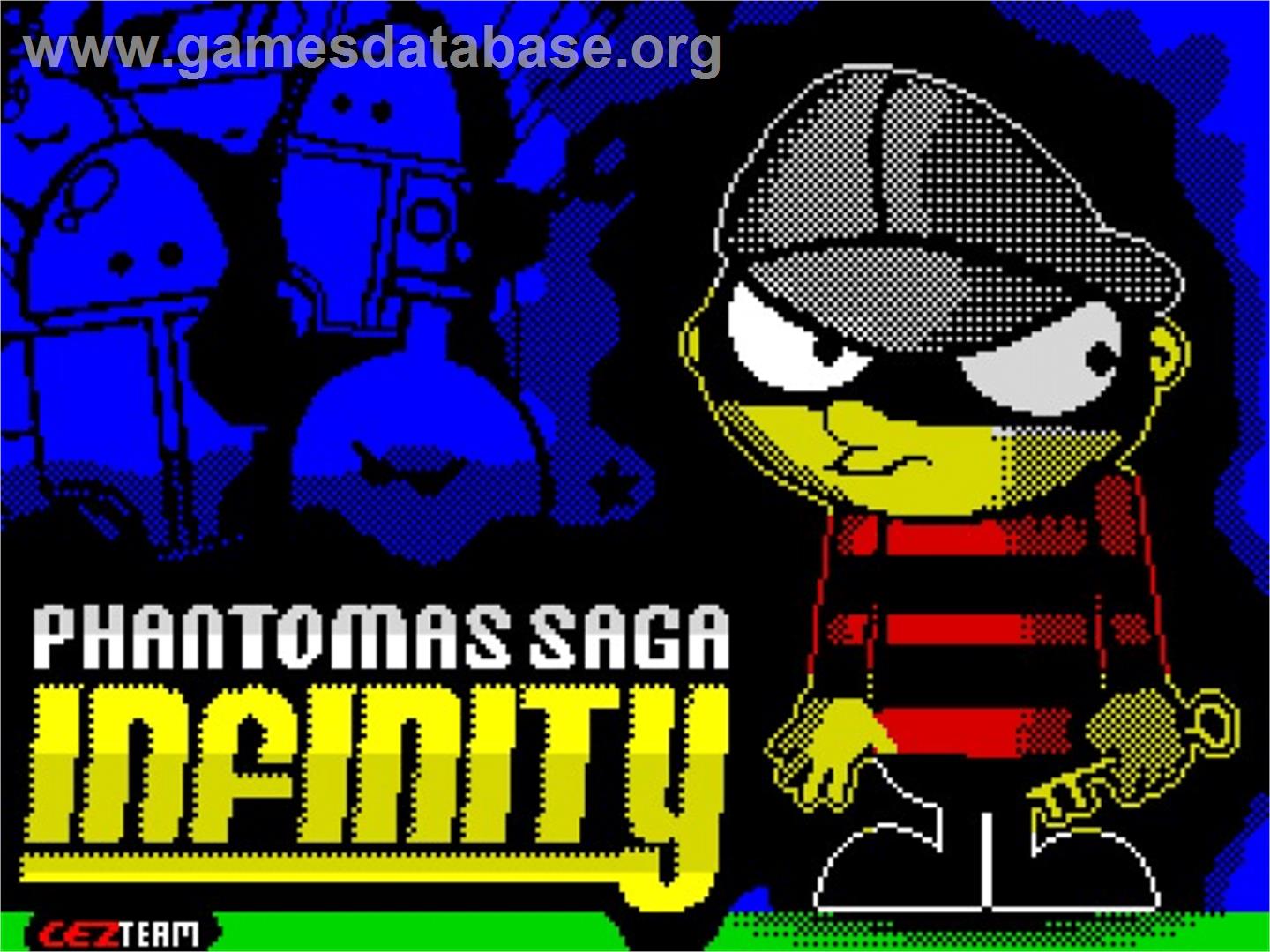 Phantomas Saga - Infinity - Sinclair ZX Spectrum - Artwork - Title Screen