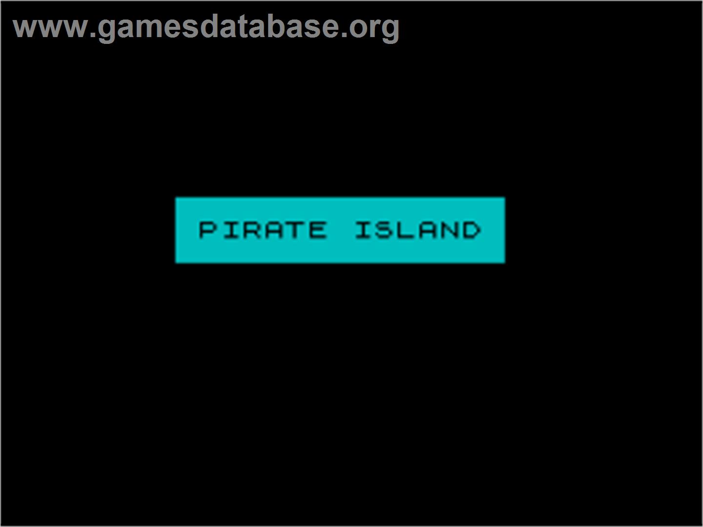 Pirate Adventure - Sinclair ZX Spectrum - Artwork - Title Screen
