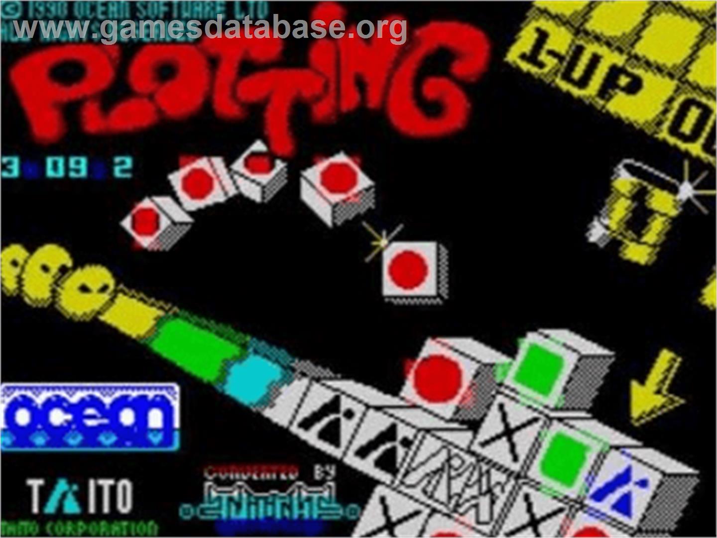 Plotting - Sinclair ZX Spectrum - Artwork - Title Screen