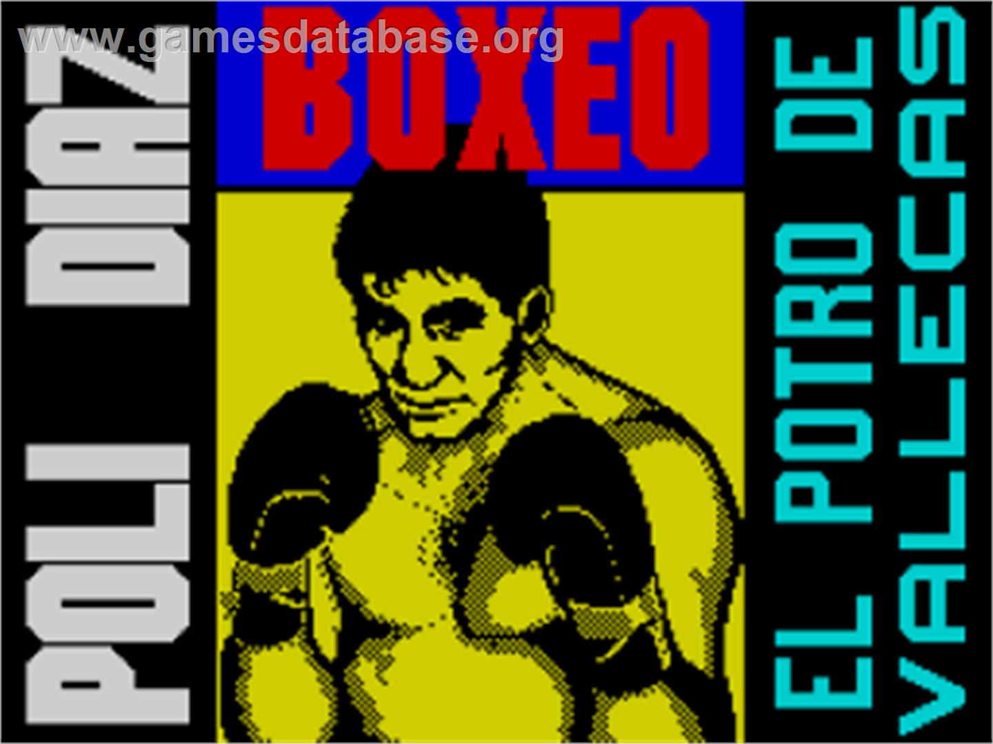 Poli Díaz - Sinclair ZX Spectrum - Artwork - Title Screen