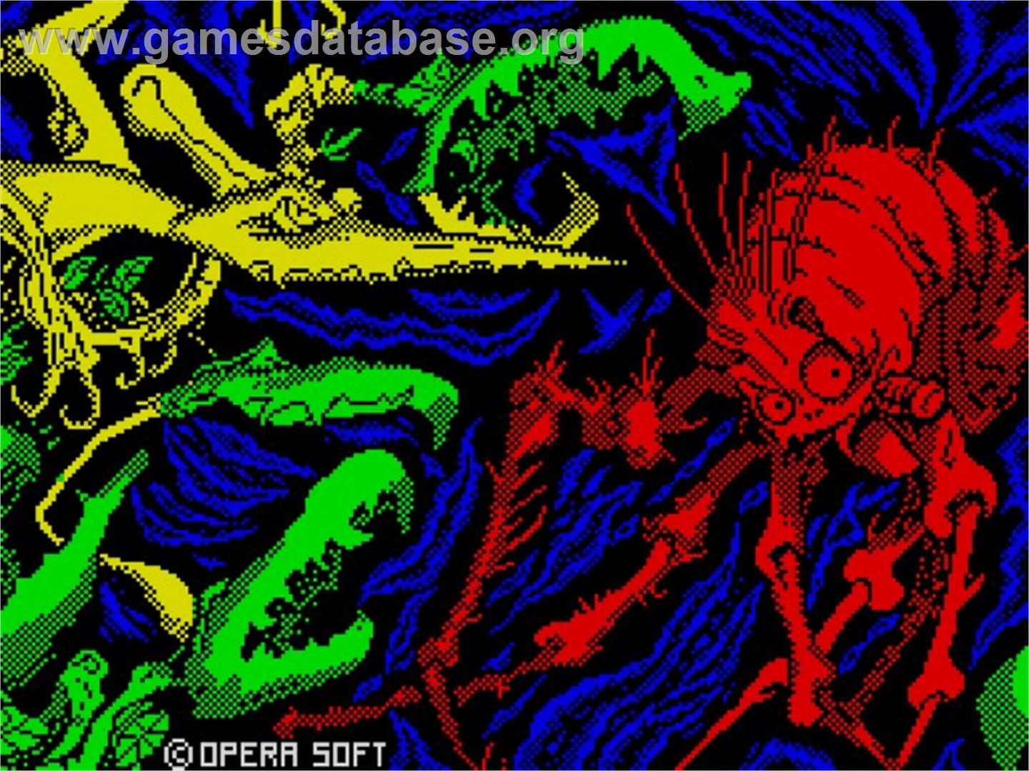Poogaboo - Sinclair ZX Spectrum - Artwork - Title Screen