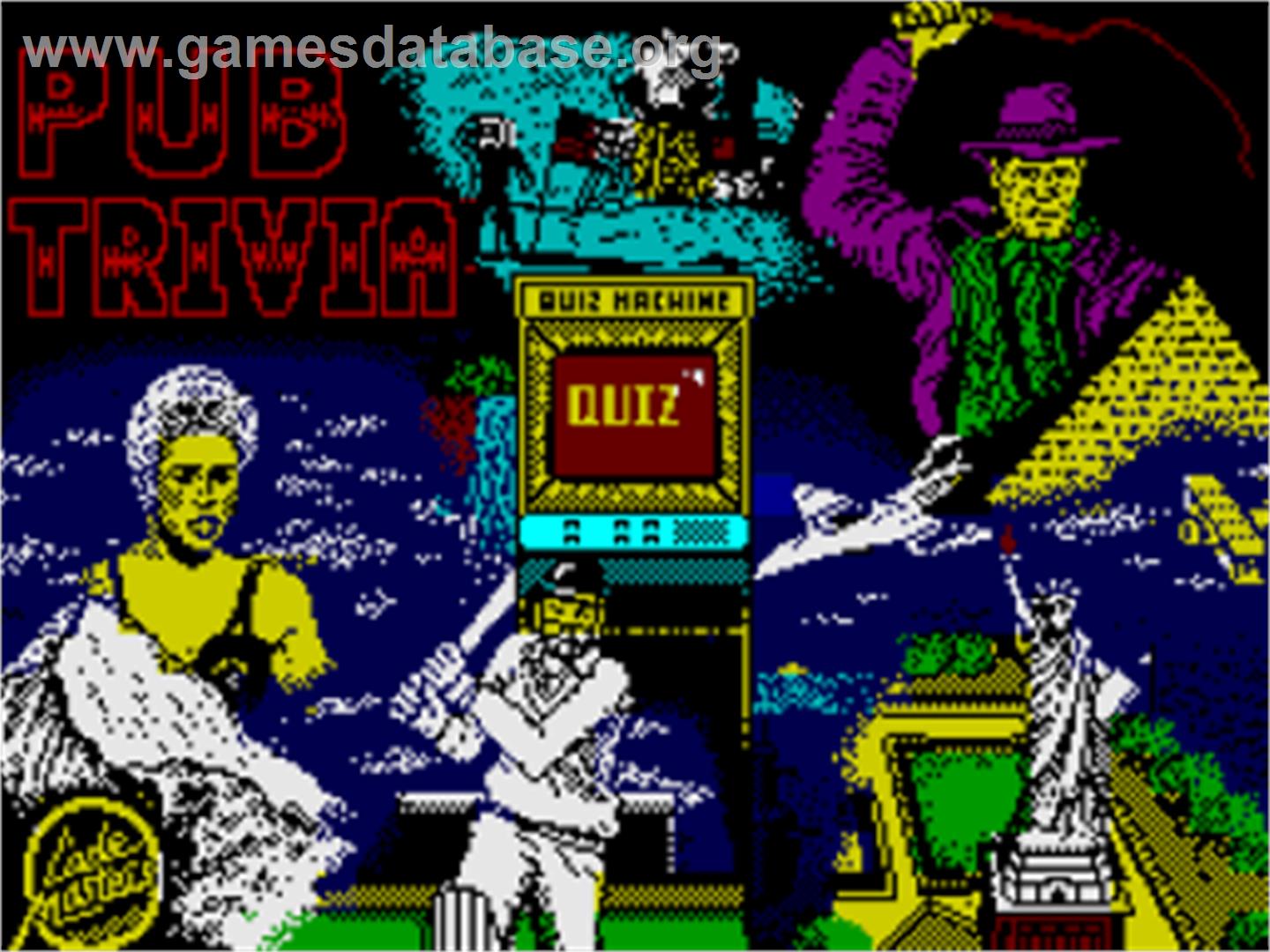 Pub Trivia Simulator - Sinclair ZX Spectrum - Artwork - Title Screen