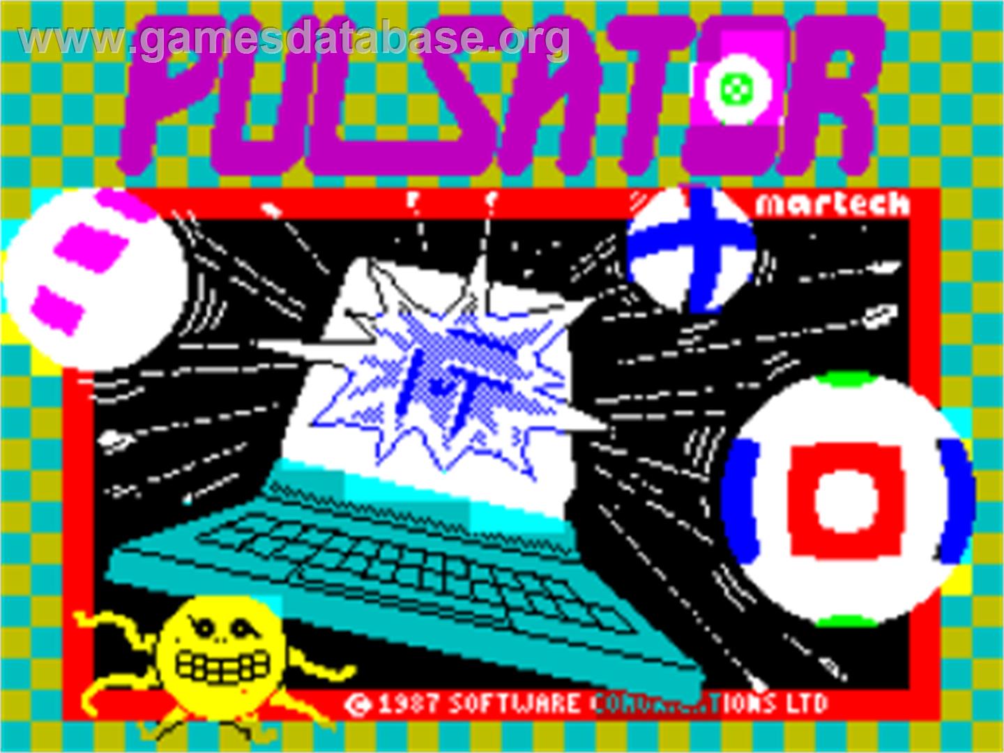 Pulsator - Sinclair ZX Spectrum - Artwork - Title Screen