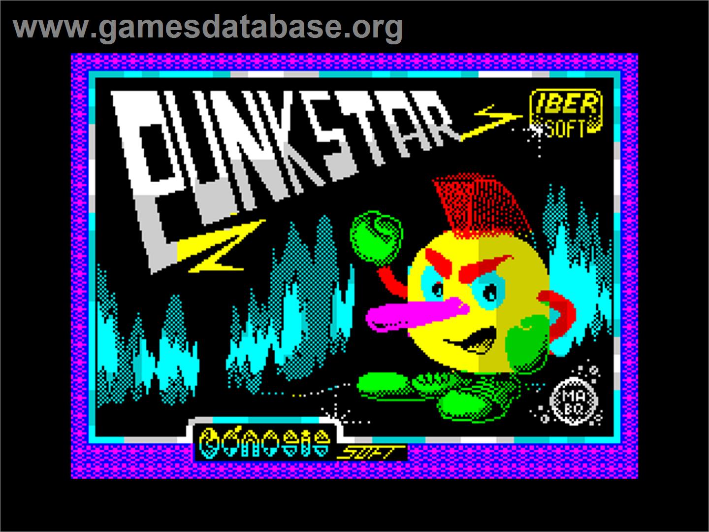 Punk Star - Sinclair ZX Spectrum - Artwork - Title Screen