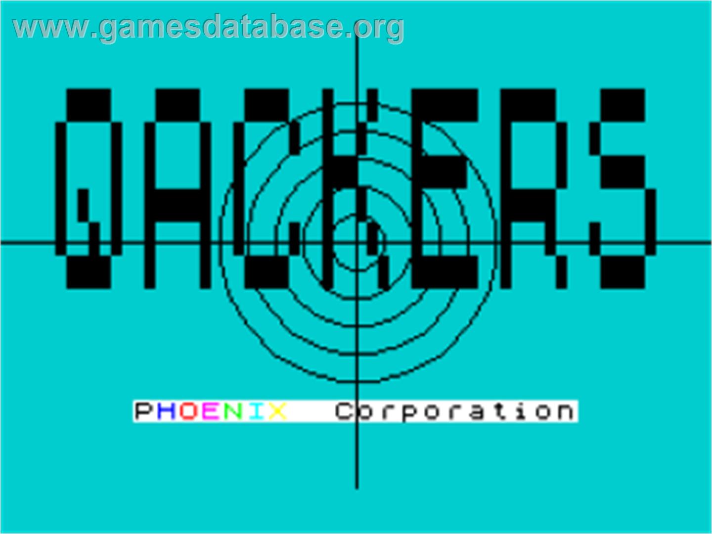 Quackers - Sinclair ZX Spectrum - Artwork - Title Screen