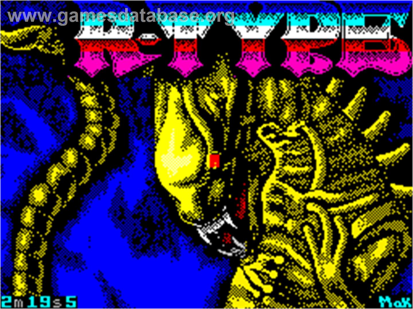R-Type - Sinclair ZX Spectrum - Artwork - Title Screen