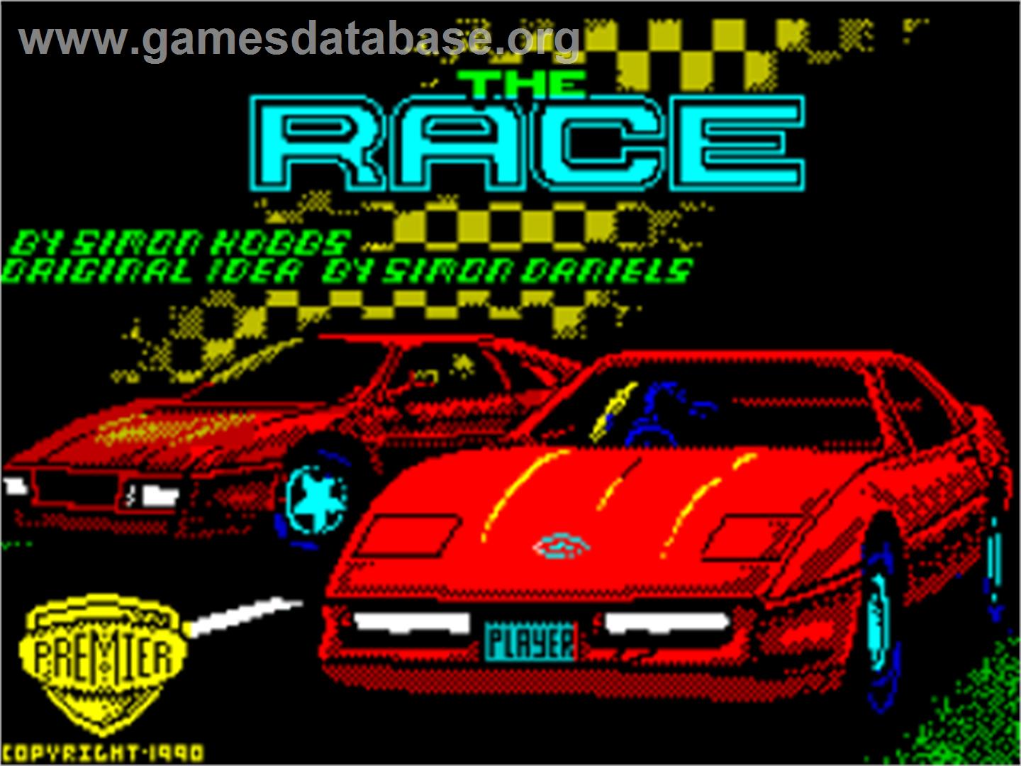 Race, The - Sinclair ZX Spectrum - Artwork - Title Screen