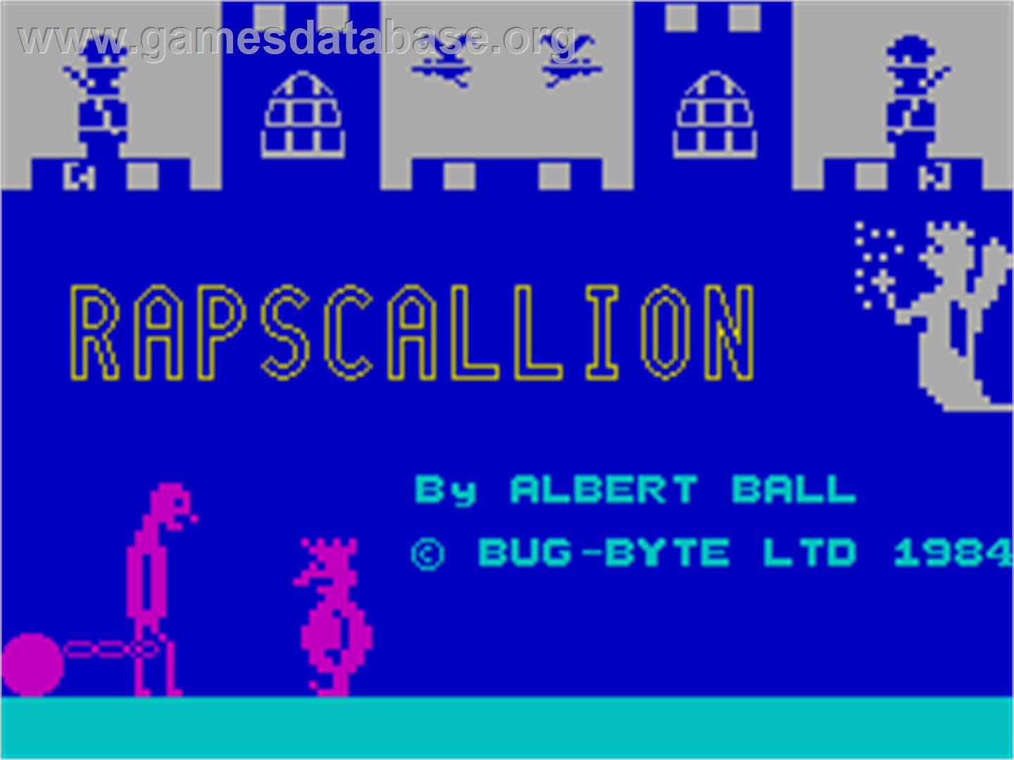 Rapscallion - Sinclair ZX Spectrum - Artwork - Title Screen