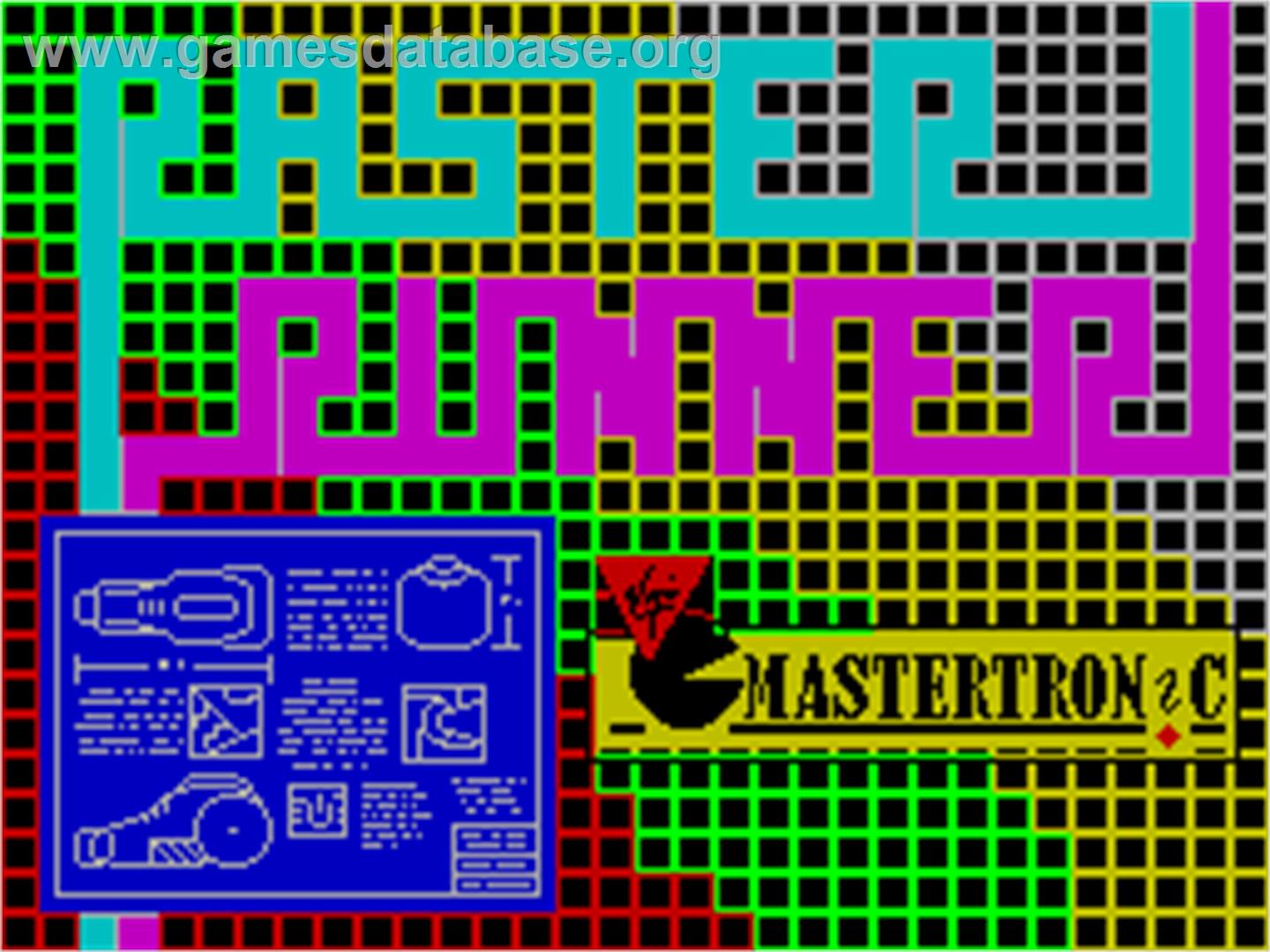 Raster Runner - Sinclair ZX Spectrum - Artwork - Title Screen