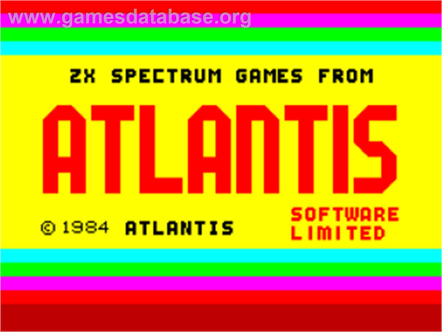 Rattler - Sinclair ZX Spectrum - Artwork - Title Screen