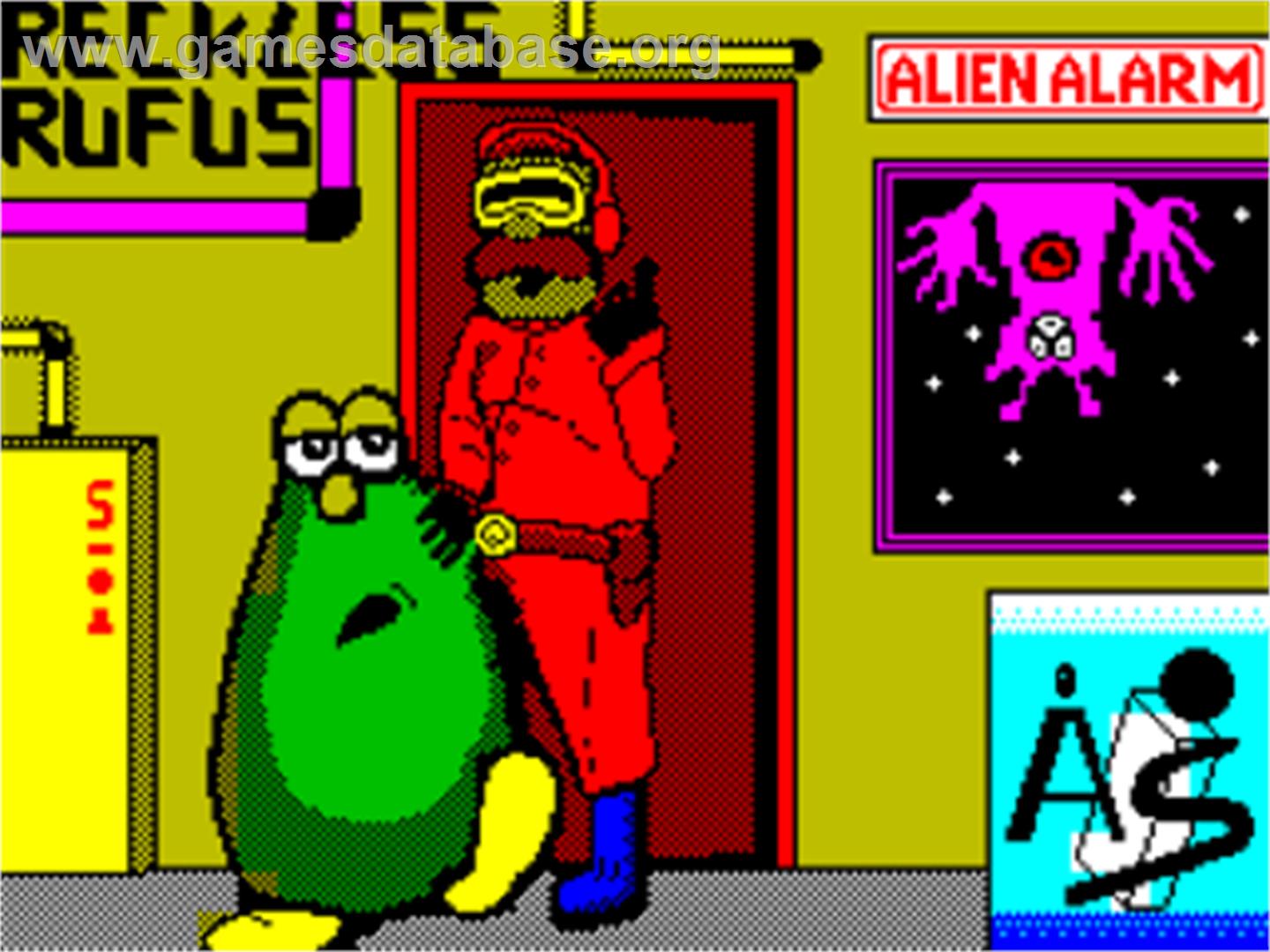 Reckless Rufus - Sinclair ZX Spectrum - Artwork - Title Screen
