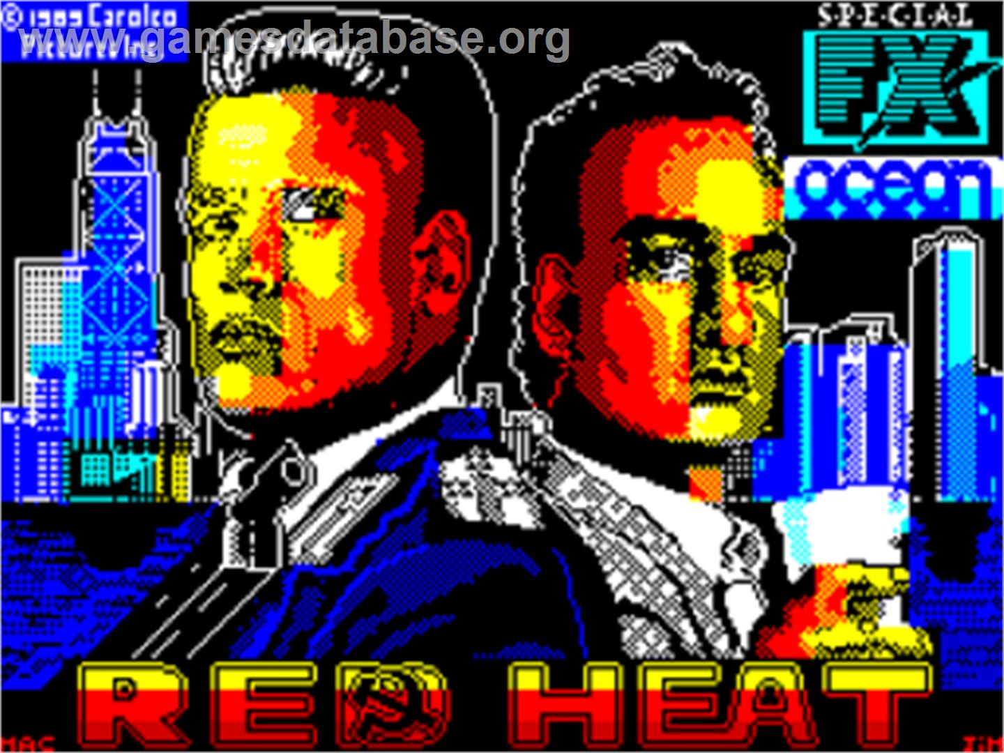 Red Heat - Sinclair ZX Spectrum - Artwork - Title Screen