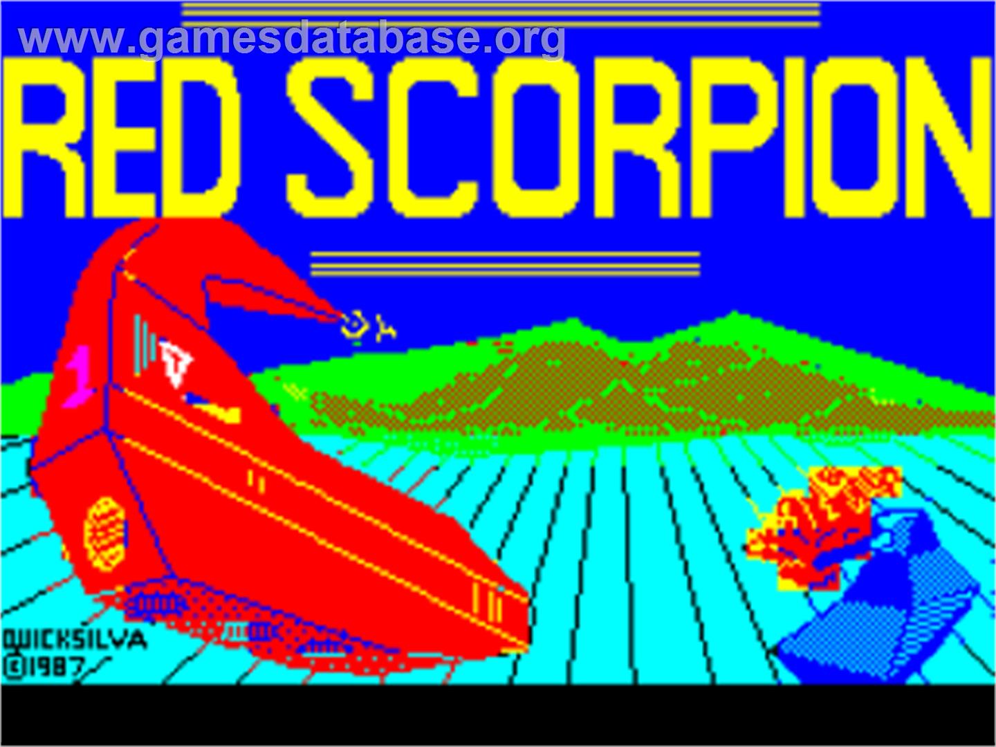 Red Scorpion - Sinclair ZX Spectrum - Artwork - Title Screen