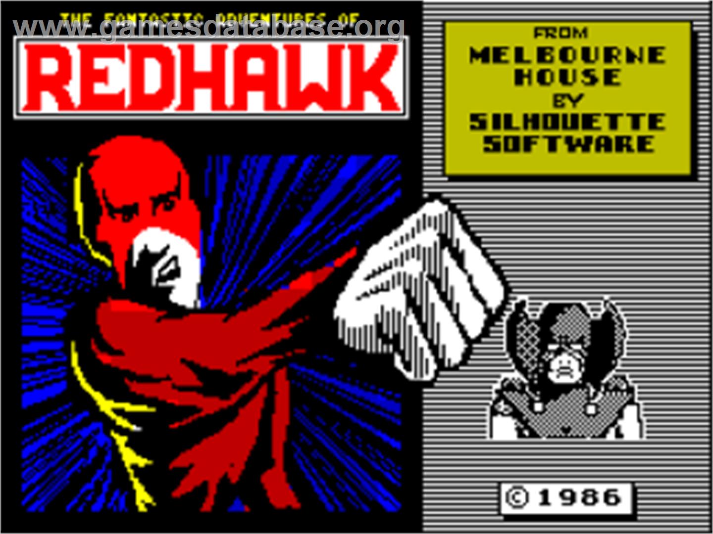 Redhawk - Sinclair ZX Spectrum - Artwork - Title Screen