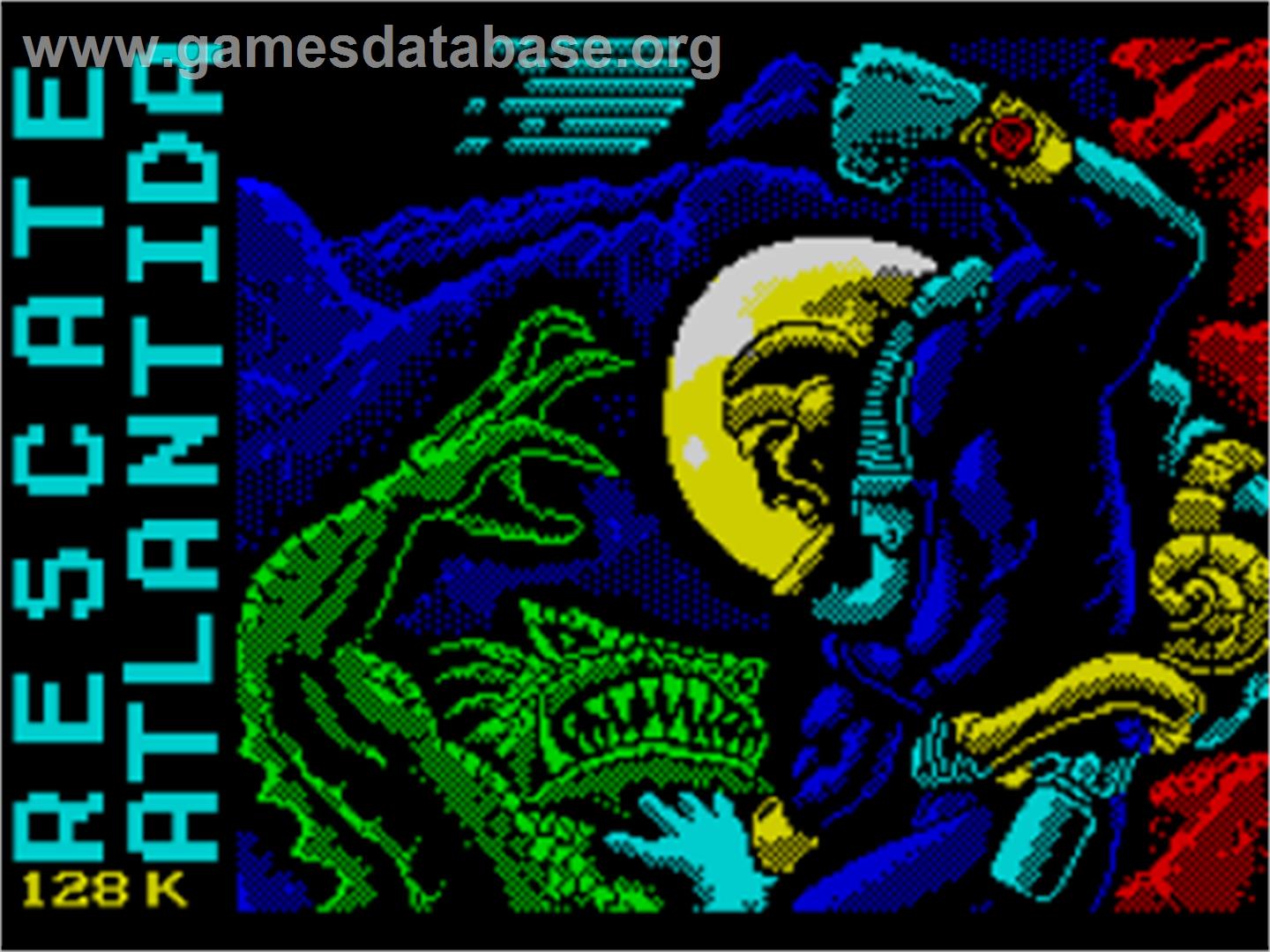 Rescue from Atlantis - Sinclair ZX Spectrum - Artwork - Title Screen