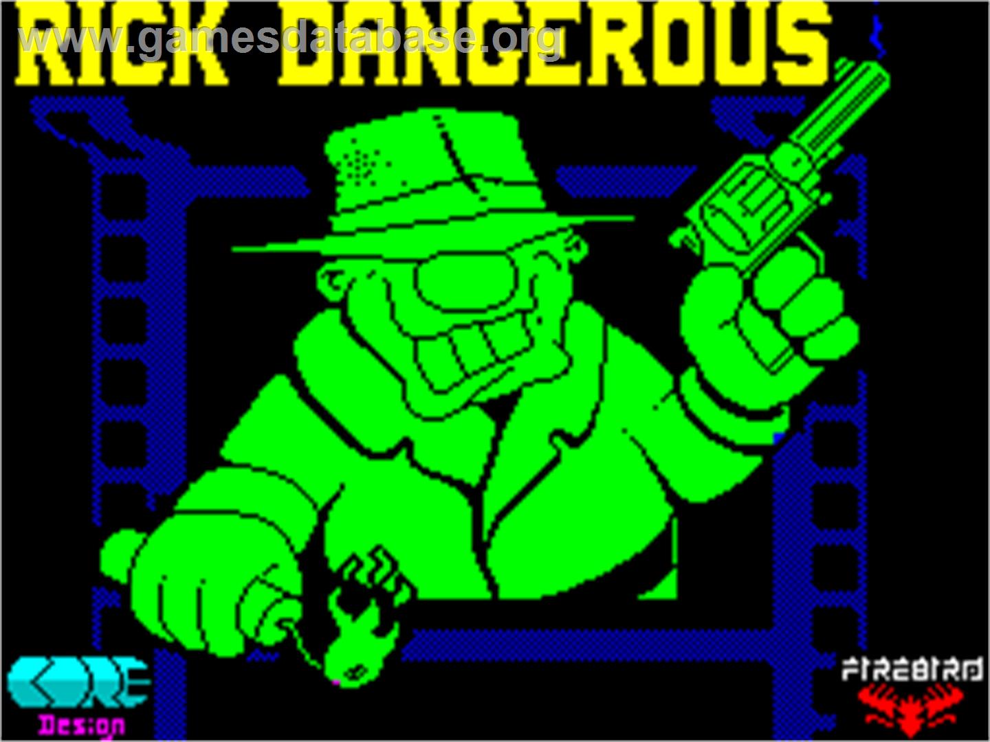 Rick Dangerous - Sinclair ZX Spectrum - Artwork - Title Screen