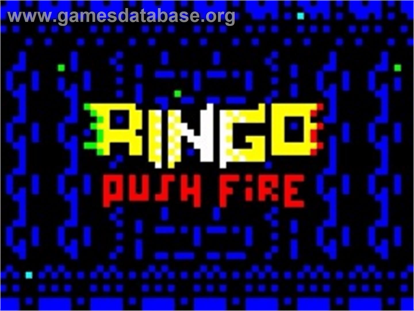 Ringo - Sinclair ZX Spectrum - Artwork - Title Screen