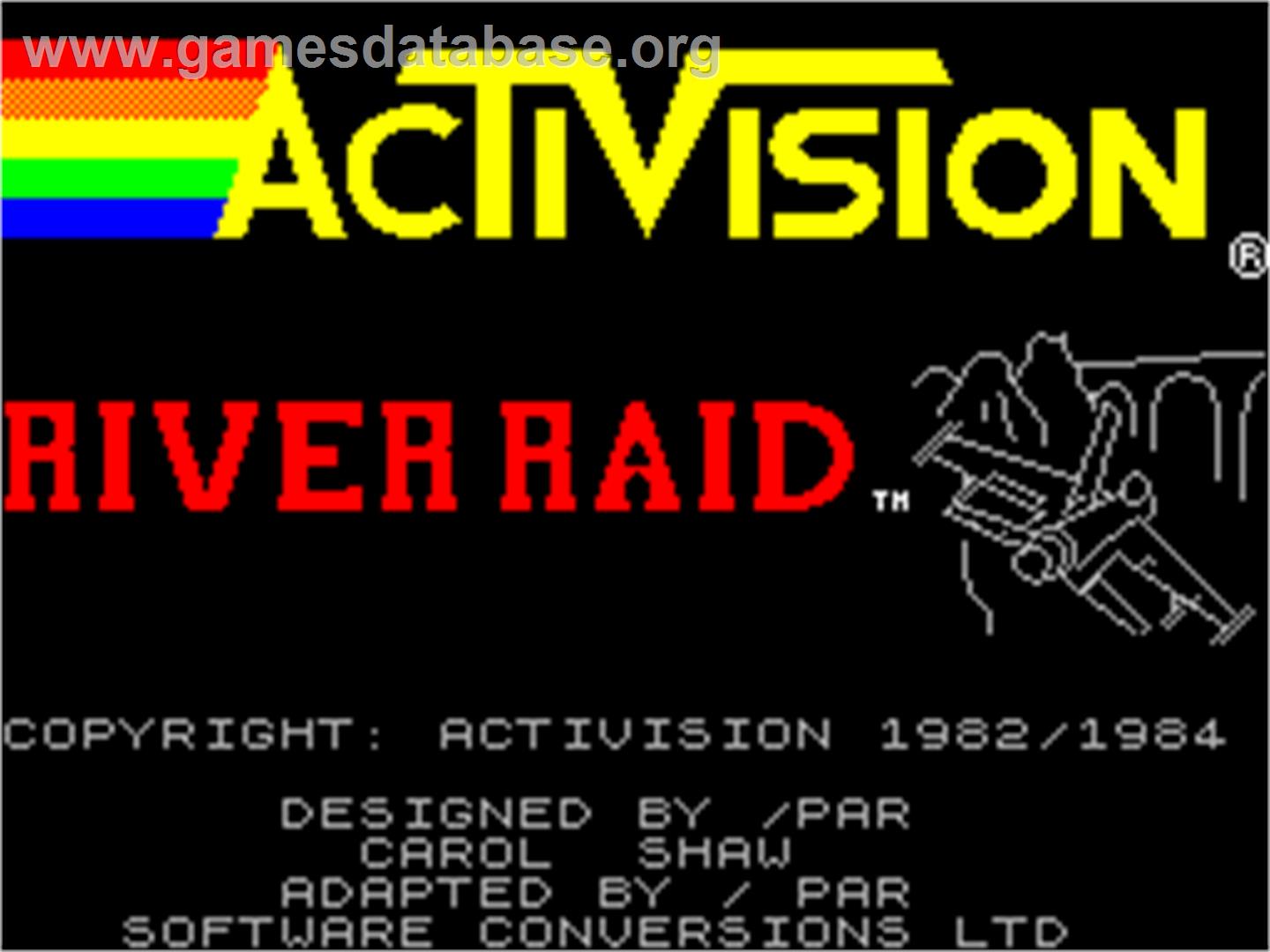 River Raid - Sinclair ZX Spectrum - Artwork - Title Screen
