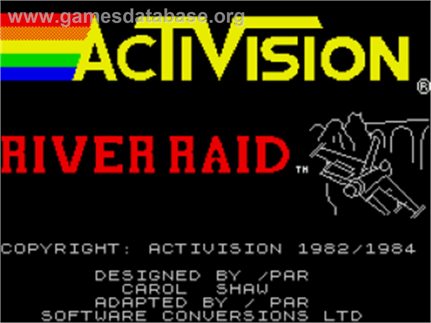 River Raid - Sinclair ZX Spectrum - Artwork - Title Screen