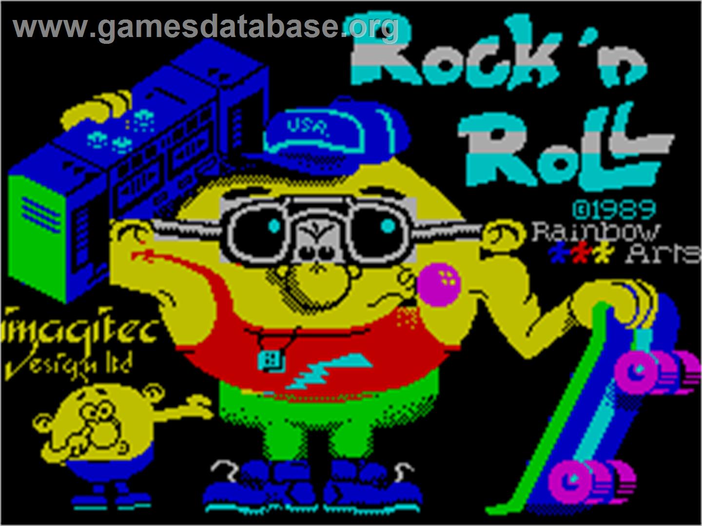 Rock 'n Roll - Sinclair ZX Spectrum - Artwork - Title Screen
