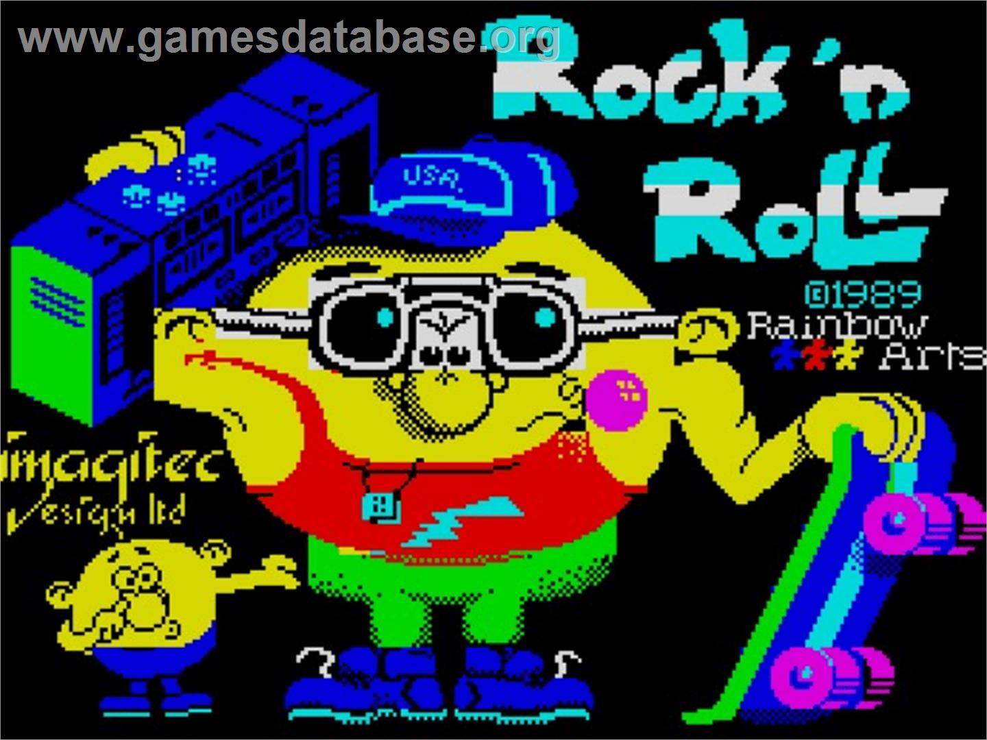 Rock 'n Roll - Sinclair ZX Spectrum - Artwork - Title Screen