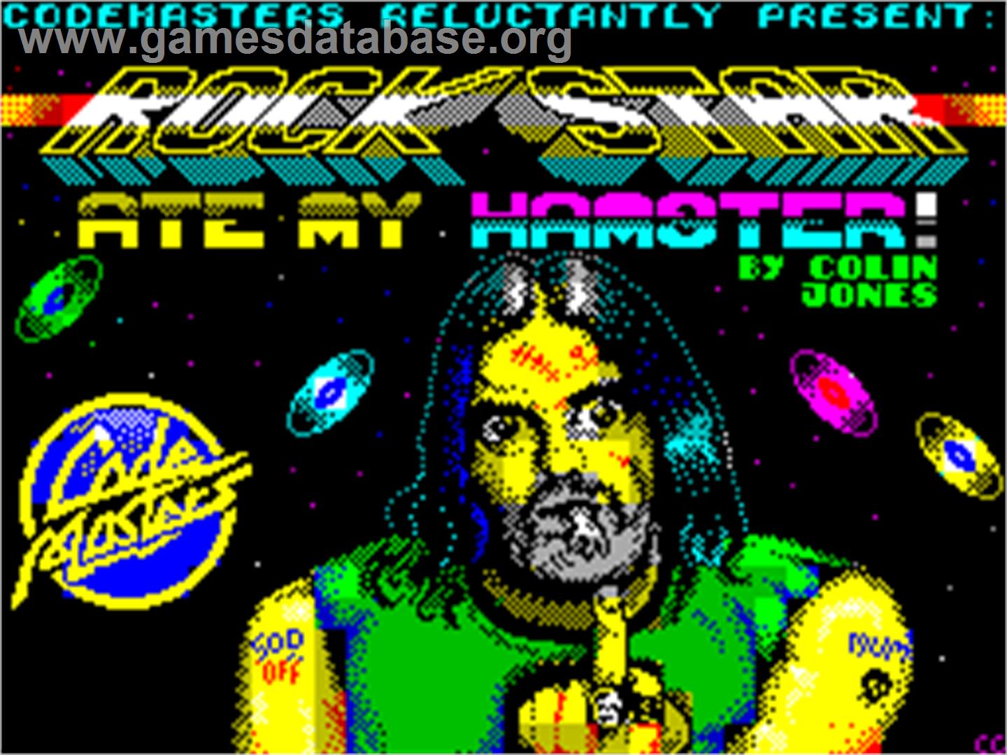 Rock Star Ate My Hamster - Sinclair ZX Spectrum - Artwork - Title Screen