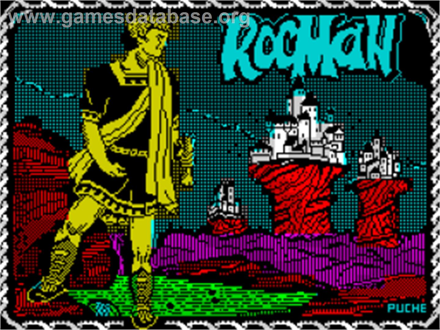 Rocman - Sinclair ZX Spectrum - Artwork - Title Screen