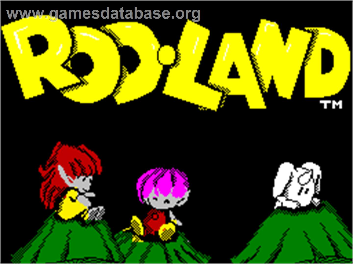 Rodland - Sinclair ZX Spectrum - Artwork - Title Screen