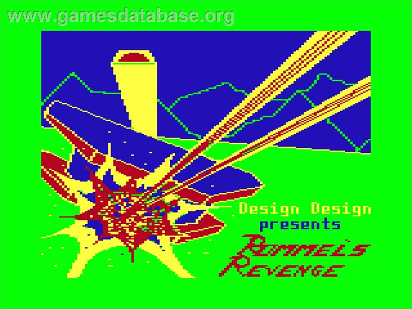 Rommel's Revenge - Sinclair ZX Spectrum - Artwork - Title Screen