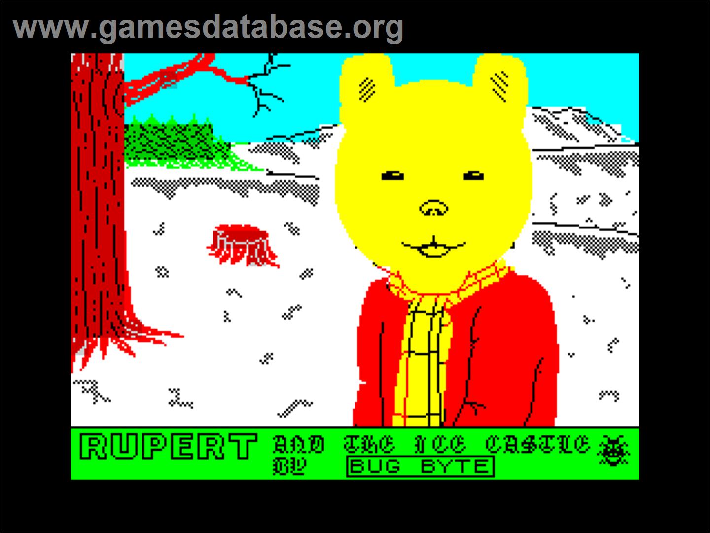 Rupert And The Ice Castle - Sinclair ZX Spectrum - Artwork - Title Screen