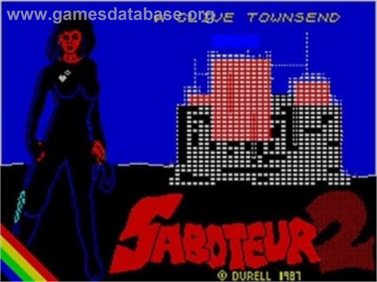 Saboteur 2 - Sinclair ZX Spectrum - Artwork - Title Screen
