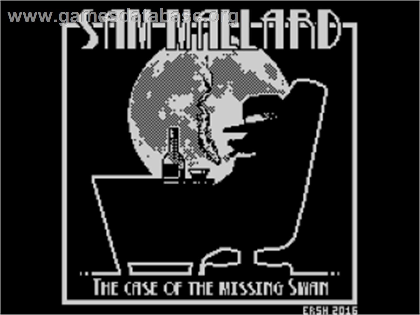 Sam Mallard - The Case Of The Missing Swan - Sinclair ZX Spectrum - Artwork - Title Screen