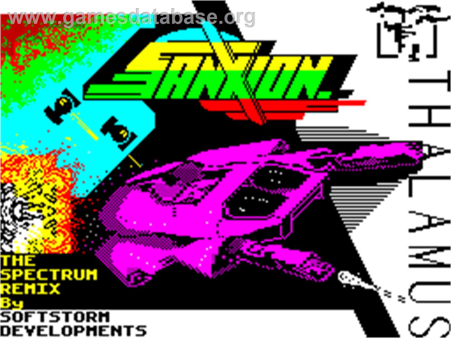 Sanxion - Sinclair ZX Spectrum - Artwork - Title Screen