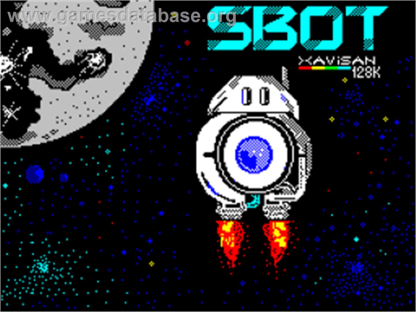 Sbot - Sinclair ZX Spectrum - Artwork - Title Screen