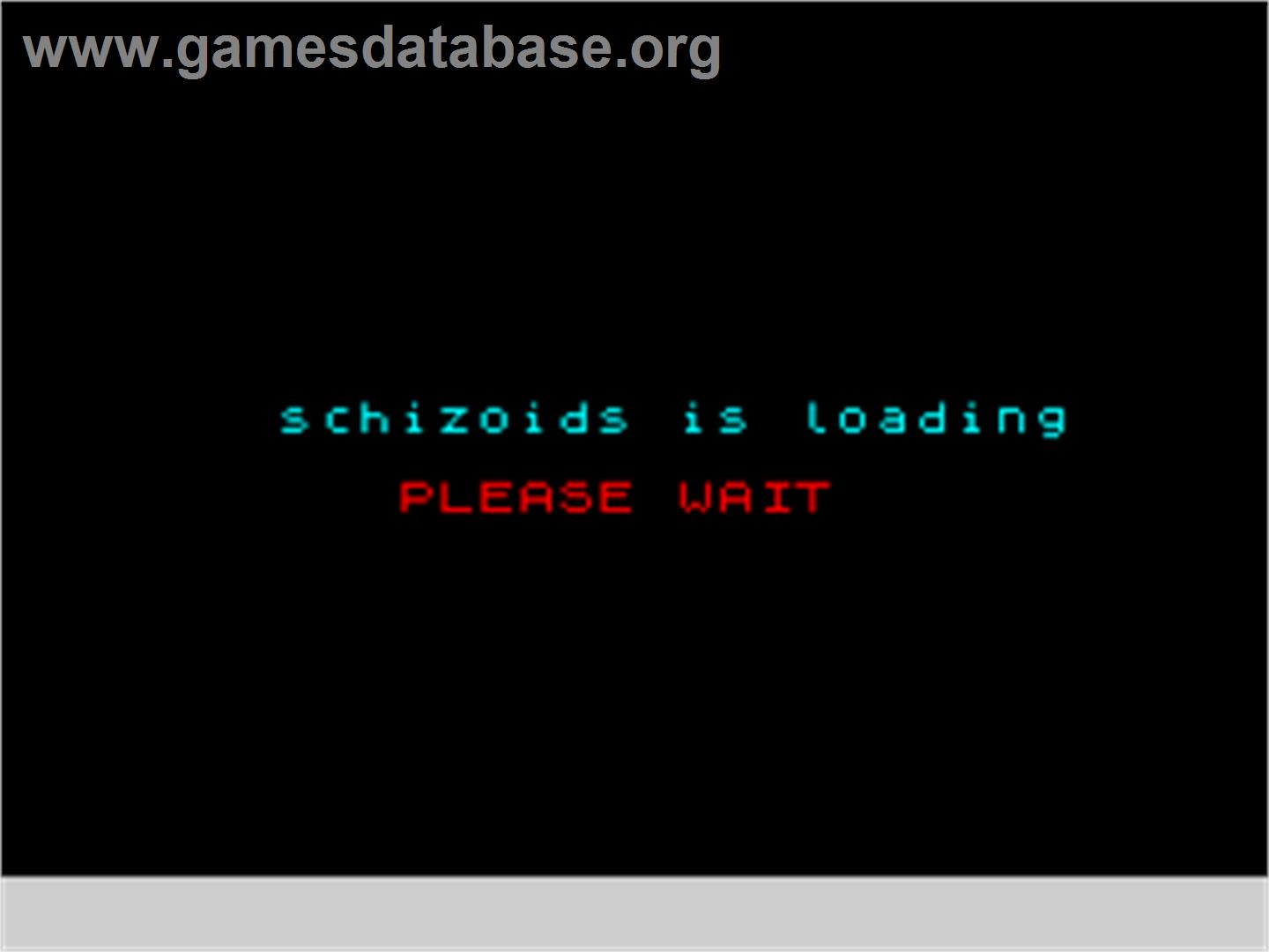Schizoids - Sinclair ZX Spectrum - Artwork - Title Screen