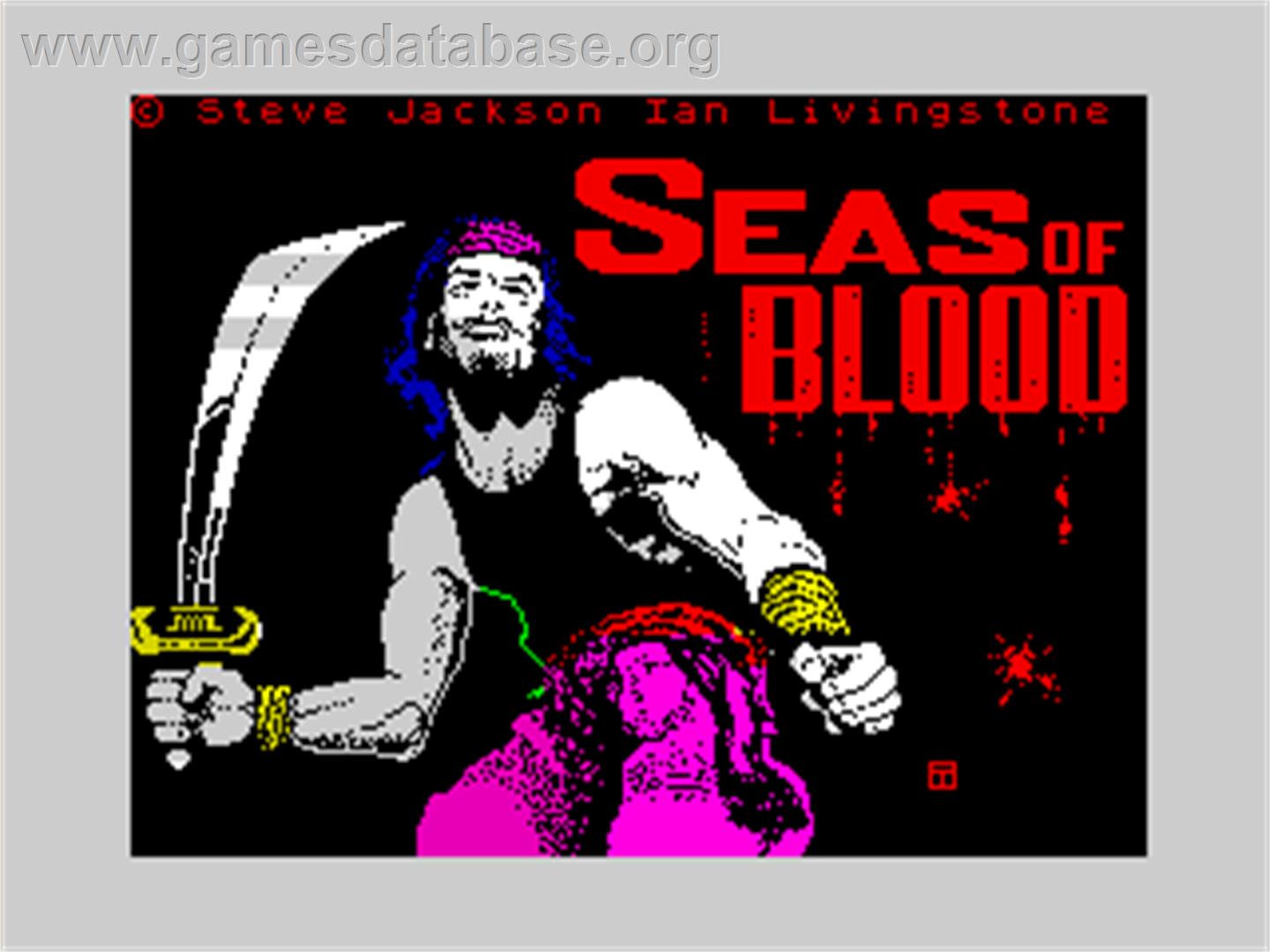Seas Of Blood - Sinclair ZX Spectrum - Artwork - Title Screen