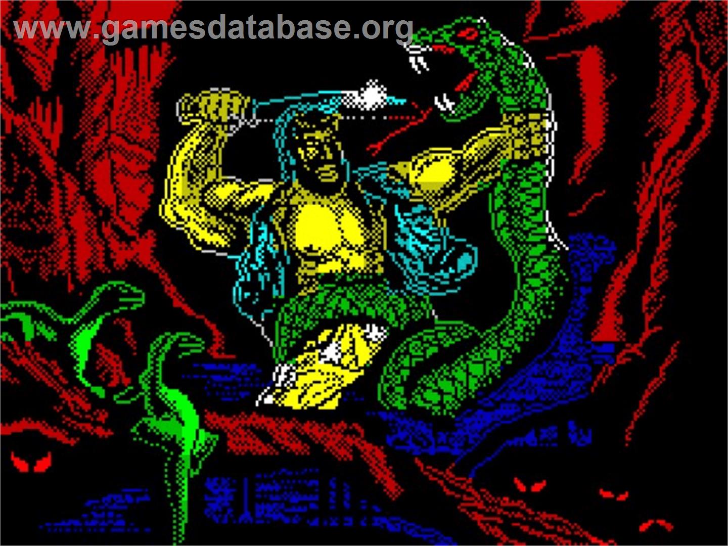 Senda Salvaje - Sinclair ZX Spectrum - Artwork - Title Screen