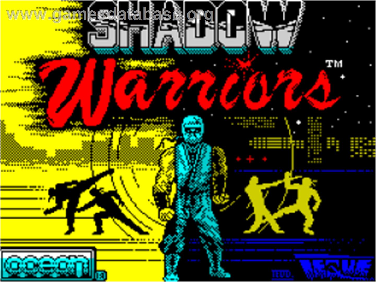 Shadow Warriors - Sinclair ZX Spectrum - Artwork - Title Screen