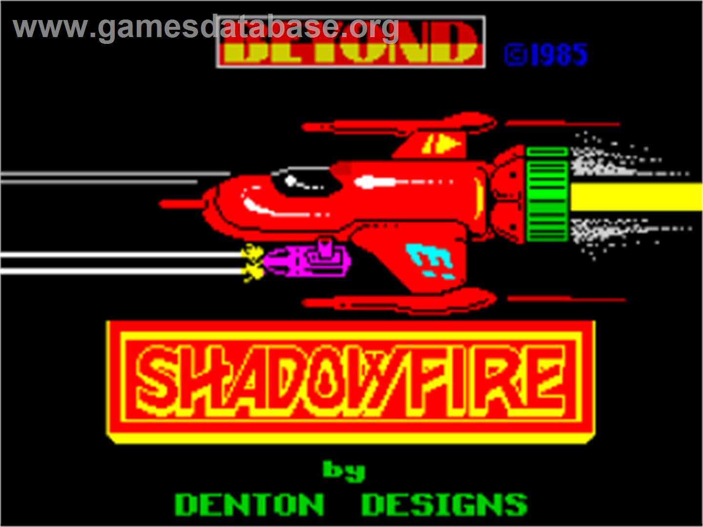 Shadowfire Tuner - Sinclair ZX Spectrum - Artwork - Title Screen
