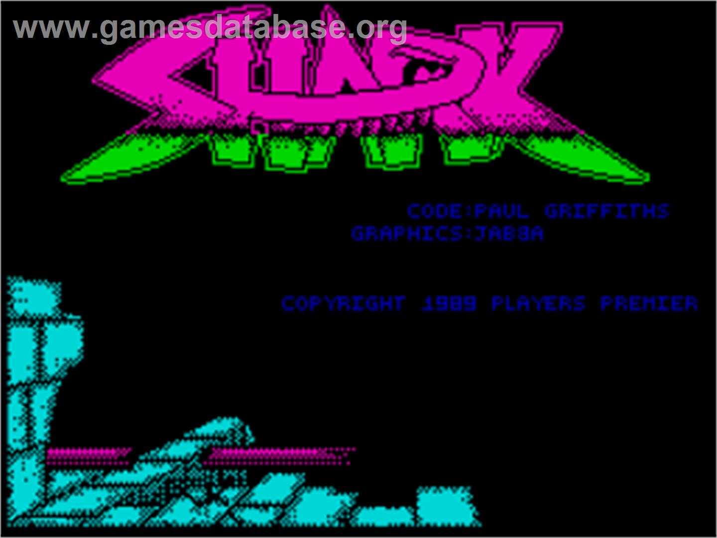 Shark - Sinclair ZX Spectrum - Artwork - Title Screen
