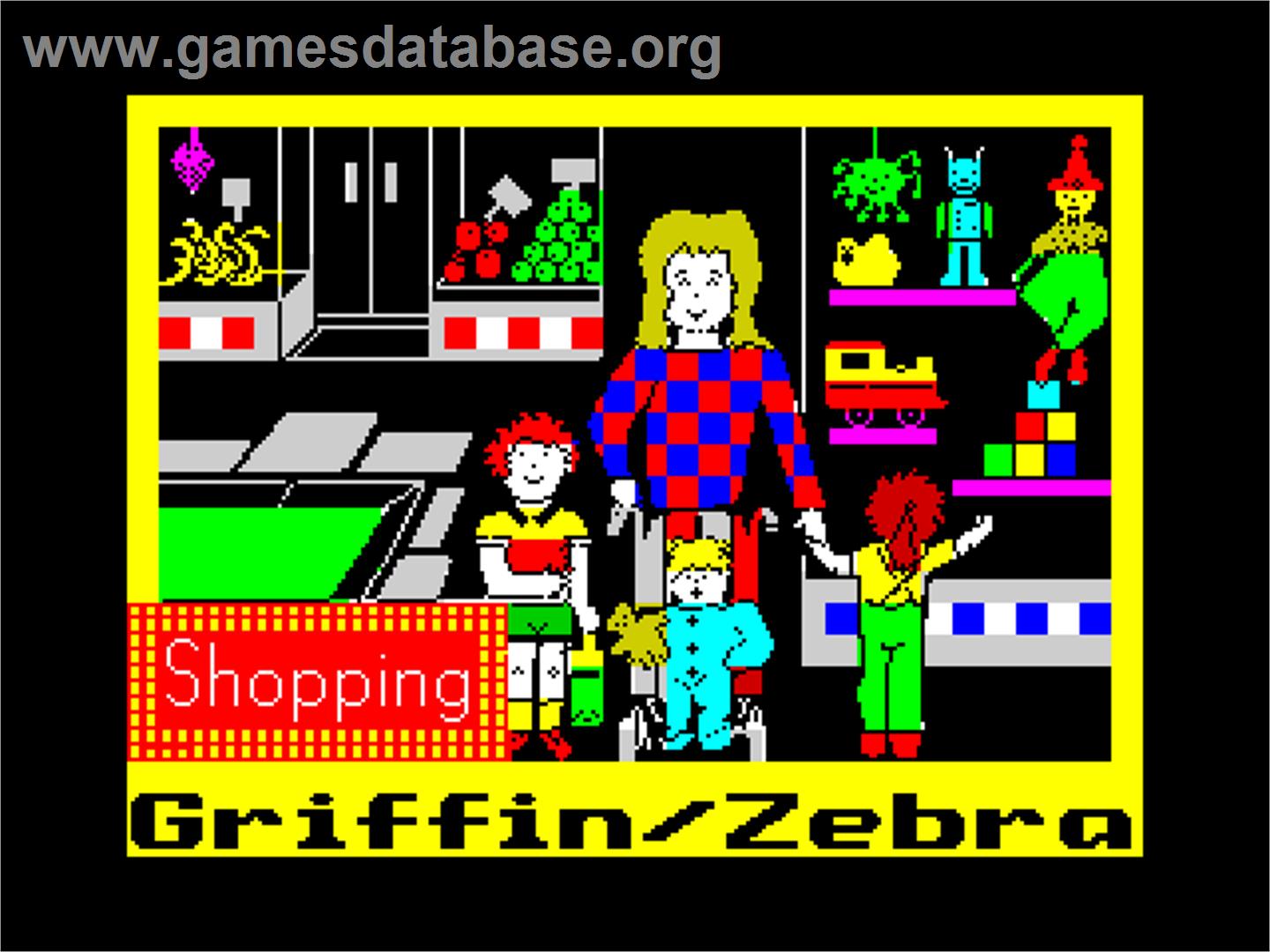 Shopping - Sinclair ZX Spectrum - Artwork - Title Screen