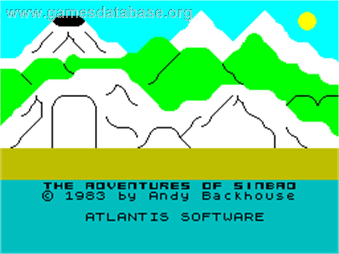 Sinbad - Sinclair ZX Spectrum - Artwork - Title Screen