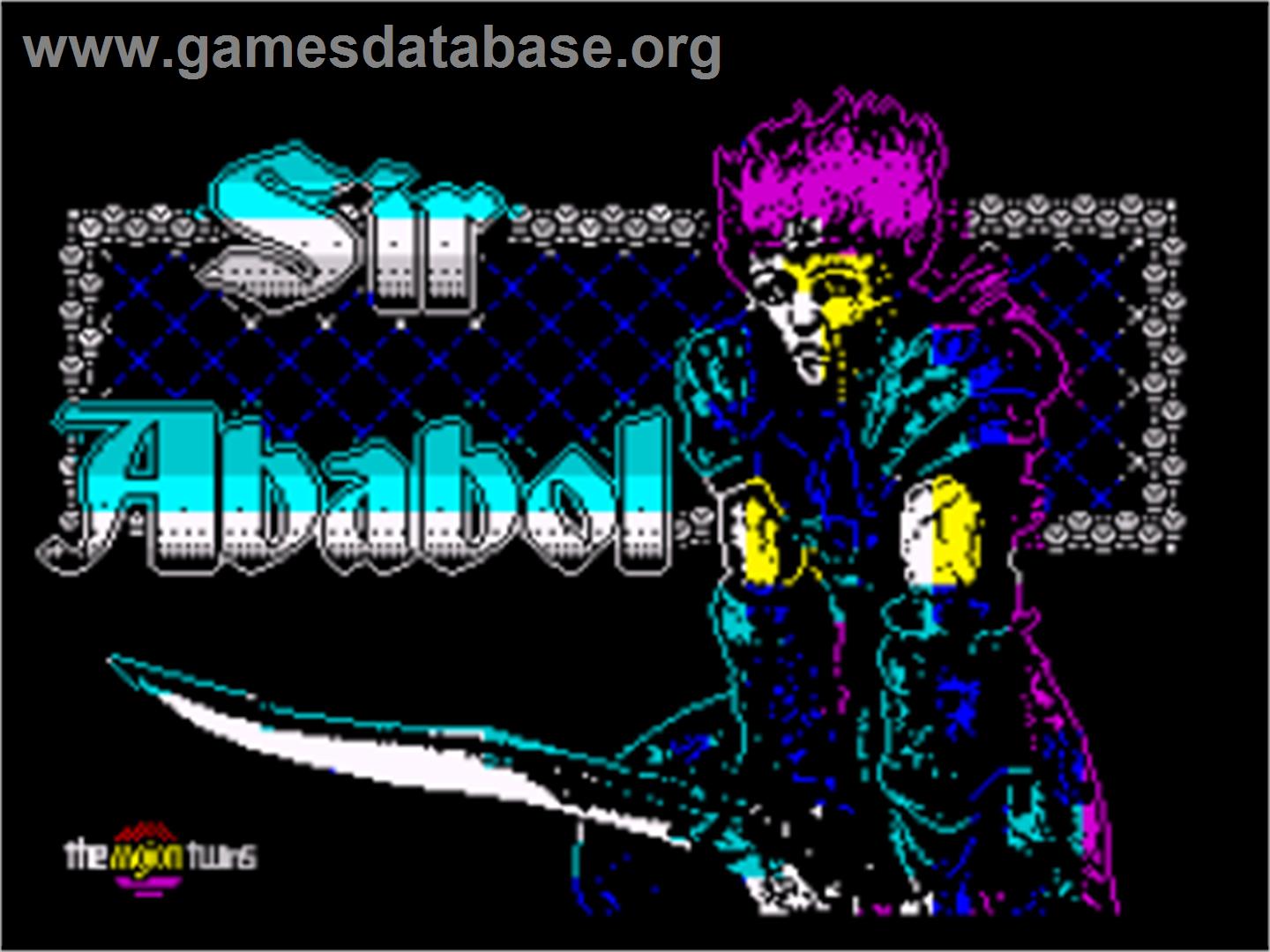 Sir Ababol - Sinclair ZX Spectrum - Artwork - Title Screen